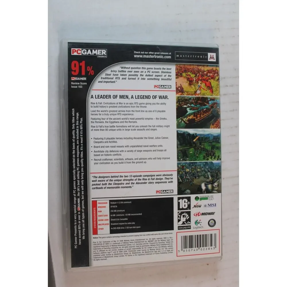 Rise & Fall: Civilizations at War (PC, 2006) authentic, nice condition